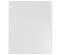 MUCKLILY 8 Sheets Paper Dividers Binder Dividers Six-Hole Design Distinct Color Tab Detachable Pages Pp Material for Task and Management Organizational Tools