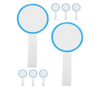 MUCKLILY 8pcs Dry Erase Answer Paddles Writable Paddles Multi-Functional Reusable Writing and Erasing Foam Plastic Simple Look Design for Classroom Voting and Presentation