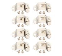 MUCKLILY 8sets Microphone Hook for Car Radio Holder of Metal Microphone Clip Replacement Kit for Truck Mic Hanger and Car Audio Systems and Mount for Vehicle Use