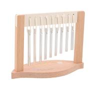 MUCKLILY 9 Note Wind Chime Bar Instrument for Orchestral Use and Classroom, Lightweight Wood and Metal Percussion with Easy Setup and Multi-setting Use, Stylish Table Decoration