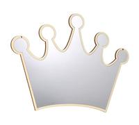 MUCKLILY Acrylic Decorative Princess Crown Wall Mirror for Boys and Girls Room Hanging Wall-mounted Mirror Wall Decor for Girls Bedroom
