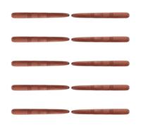 MUCKLILY Acupressure Stick Brown Reflexology 10pcs Wooden Foot Massage Stick Manual Trigger Point Massager, Ergonomic Curves Portable Lightweight, for Home Office, Seniors