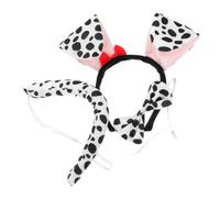 MUCKLILY Adorable Dalmatian Dog Ears Headband Set for Boy Girl Complete Animal Costume Accessories for Parties and Dress up Comfortable Fit for Toddlers and Boy Girl