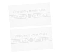 MUCKLILY Alarm Dust Cover Fire Alarm Manual Switch Cover Replacement Panel 2pcs Glass Easy Installation for Emergency Situations
