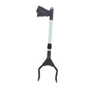 MUCKLILY Aluminum Alloy Long Arm Litter Picker Leaves Clip Multipurpose Trash Grabber for Garden Rubbish Cleaning with Ergonomic Handle and Lightweight