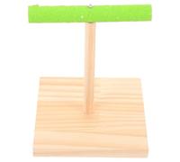 MUCKLILY Assorted Color Parrot Playstand Bird Stand Desktop Bird Perch Wooden Strong Training Interacting