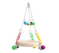 MUCKLILY Beige Plastic Parrot Hanging with Chewing Feature and Easy Install for Pet Birds and Parakeets Suitable for Balcony Garden Supplies Or inside The Cage