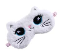MUCKLILY Boy Girl's Cat Eye Mask Soft Plush Material for Sleeping Nap Featuring Cute Cartoon Design and Comfortable Fit