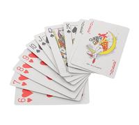 MUCKLILY Braille Playing Cards Games Card Games Blind People Gadgets Deck of Cards Blind Game Impairment Impaired Learn Jumbo Visually Large-print Poker Cards Paper