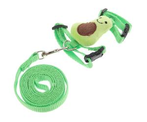 MUCKLILY Bunny Leash Set Small Animals Harness Comfortable Lightweight Nylon Plush Lovely Fashion Harness for Walking and Taking Pictures Small Pet Pets