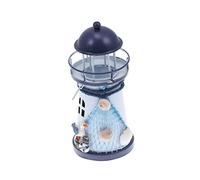 MUCKLILY Candle Cups Candlesticks Mediterranean Style Wrought Iron Lighthouse Tealight Holder for Wedding Parties