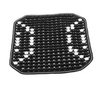 MUCKLILY Car Seat Cushion Wood Beaded Cooling Pad Breathable Ventilated Design for Auto Suv Truck Easy Install Massage Support