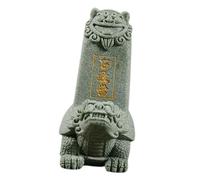 MUCKLILY Chinese Dragon Turtle Statue Resin Zen Ornament Feng Shui Table Decor Miniature Garden Sculpture for Home Courtyard with Lifelike Design and Fade-resistant Color