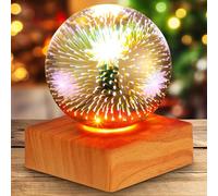 MUCKLILY Christmas Indoor Decoration Light, Romantic Colorful Projection Night Lamp with Celestial Sky Effect, Small Ambient Bedside Light for Holiday and Desktop Decor