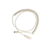MUCKLILY Coiled USB C Keyboard Cable with ABS Coil Spring Wire | Type C Connector, Sturdy Connection and Fast Data Transfer, Wide Compatibility for USB Type C Keyboards