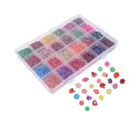 MUCKLILY Compartment Polymer Clay Fruit Slices for DIY Nail Charms Fillers Manicure Decorations Nail Jewelry Accessories for Cellphone Scrapbooking Craft Embellishments