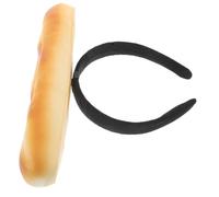 MUCKLILY Creative Lightweight Non Slip Baguette Bread Headband for Women and Realistic Food Hair Hoop for Spa Makeup Cosplay Party Live Streaming Photo Props