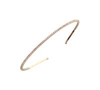 MUCKLILY Crystal Rhinestone Headband for Women Simple 1-piece Adjustable Hair Accessory Elegant Party Headdress for Weddings and Special Occasions