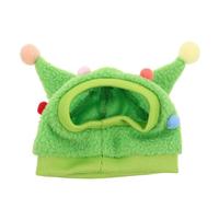MUCKLILY Cute Bearded Dragon Hat with Horns and Pom-poms, Winter Warm Cloth Headwear for Gecko and Bearded Dragon, for Daily Wear and Photoshoots