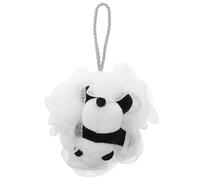 MUCKLILY Cute Panda Bath Loofah Soft Mesh Sponge for Boys and Gentle Exfoliating Body Scrubber with Rich Foam Easy Clean Bath Accessory