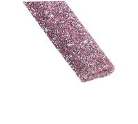 MUCKLILY Diamond Rhinestone Nail Art Table Cover Cushion for Nail Salon Decorative Mat for DIY Manicure Red