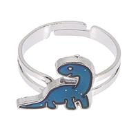 MUCKLILY Dinosaurs Color Changing Ring for Kids Adjustable Color Changing Dinosaur Jewelry Cute Cartoon Adjustable Jewelry for Children Fun Fashion Accessory