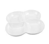 MUCKLILY Divided Fruit Serving Tray with Compartments Multi-Functional Snack Plate for Parties Outdoor Picnics Restaurants Banquets for Fruits Appetizers Desserts Salads and Portion Control