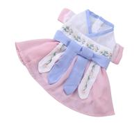 MUCKLILY Dog Clothes Cat Clothes Decorative Cat Clothing Chinese Traditional Elegant Pet Skirt Comfortable Breathable Decorative Outfit for Party and Walk