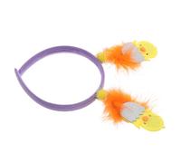 MUCKLILY Easter Chick Headband Feathered Yellow Chicken Hairband Spring Accessory for Adults Fun Easter Hair Boppers for Party Carnival Celebrations