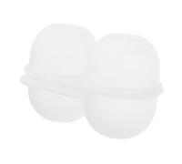 MUCKLILY Egg Holder for Chicken Egg Organizer Storage Box 2 Grids Break-resistant Portable Eggs Carrier for Outdoor Camping Picnic