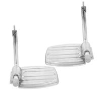MUCKLILY Elevating Wheelchair Footrest Thickened Metal Footplates with Strong Support and Height Replacement Leg Rests for Elderly and Patient Mobility Enhancement