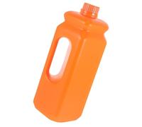 MUCKLILY Empty Juice Bottles Milk Jugs Gallon Jugs with Caps Water Juice Jug Empty Containers Soda Bottles for Milk Brews Juice Teas Honey Liquids 2.5L Orange
