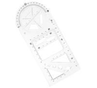 MUCKLILY Engineering Rulers Plastic Drawing Templates Multifunctional Easy to Operate Draw Patterns for Office and Architecture Students and Designers