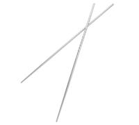 MUCKLILY Extra Long Stainless Steel Chopsticks Non-Slip Patterned Grip Reusable for Cooking Frying Hot Pot Dishwasher Safe Tableware for Asian Cuisine