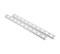 MUCKLILY Freezer Shelf Support Rail Supermarket Refrigerators 2pcs Stainless Steel 10.3 Inch Silver High Loadbearing Space Optimisation Universal Fit for Commercial Freezer, Cold Cabinet
