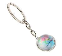 MUCKLILY Globe Charm Keychain Pendant Key Ring Durable Earth Keychain for Bags and Phones Unique for Men and Women Fine Craftsmanship and Eye Catching Design
