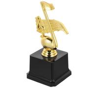 MUCKLILY Golden Plastic Music Award Trophy for Competitions, Small and Light in Weight, Easy to Carry Symbol of Honour for Music Competitions and Game Rewards