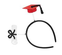 MUCKLILY Graduation Bachelor Hat Headband Cap Headband for Her Graduation Graduate Party Favor