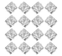 MUCKLILY Hair Braid Rings with Ventilated Craftsmanship and Comfortable Fit 20pcs Silver Rhinestone Metal Hair Clips for Dreadlocks and Beards Suitable for Performances and Parties