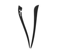 MUCKLILY Hairpins Versatile Styling Solutions Hair Sticks 2pcs Black Wood Simple Vintage with Comfortable Classic Chinese Craftsmanship for Women for Parties and Holidays