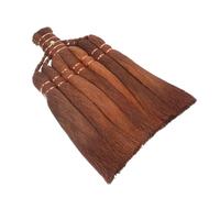 MUCKLILY Handmade Palm Fiber Broom Head Replacement Coconut Fiber Refill for Outdoor Sweeping Heavy Duty Garden Patio Brush Compatible with Various Handles Traditional Weaving Design