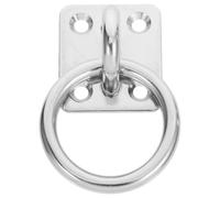 MUCKLILY Heavy Duty Pad Eye Plate Hook Stainless Steel Ceiling Anchor for Solid Wall Deck Mounting Outdoor Hanging 2.36X1.89X1.61In