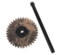 MUCKLILY Industrial Iron Paper Towel Holder Stand Black Vintage Pipe Design with Replaceable Roll Holder for Kitchen Countertop and Bathroom Storage