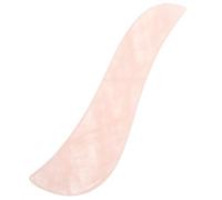 MUCKLILY Jade Gua Sha Scraper for Face and Neck, S-shaped Facial Massage Board, Natural Jade Skin Scraping Tool for Acupuncture Therapy and Muscle Tension Relief