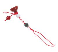 MUCKLILY Jade Lotus Pod Phone Charm with Wrist Strap, Vintage Chinese Style | Gold Jade, Watermelon Crystal and Aventurine Accents, Secure Hold for Cellphone, Car Key and Clothing Color Random Color