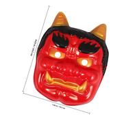 MUCKLILY Japanese Samurai Hannya Oni Mask Traditional Theater Craft Cosplay Props Mask for Halloween Party Decorative Festive Beast Design