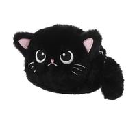 MUCKLILY Kawaii Cat Coin Purse: Cute Cartoon Plush Wallet - Students Stationery Bag - Travel Makeup Earphone Bag with Zipper for Girls