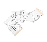 MUCKLILY Kid Height Chart Wall Hanging Growth Chart Measuring Ruler for Children White Wood and Cloth Decorative Track Growth Removable Design for Kindergartens and Baby's Rooms Seasons