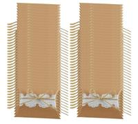 MUCKLILY Kraft Paper Wedding Candy Boxes Attractive Look Party Favor Boxes 100pcs with Rope Handle Not Easy to Break for Holding Chocolate and Small Presents for Home and Birthday