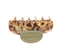 MUCKLILY Large Acetate Claw Clamp Tortoise Shell No Slip Hair Clip Styling Accessory for Ponytails and Buns Women's Rectangle Jaw Clip